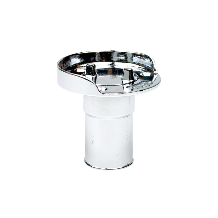 Seachoice 32041 Chrome Plated Zinc Gas Deck Fill w/ Cap (Beaded Chain Tether), for 1-1/2" Hose