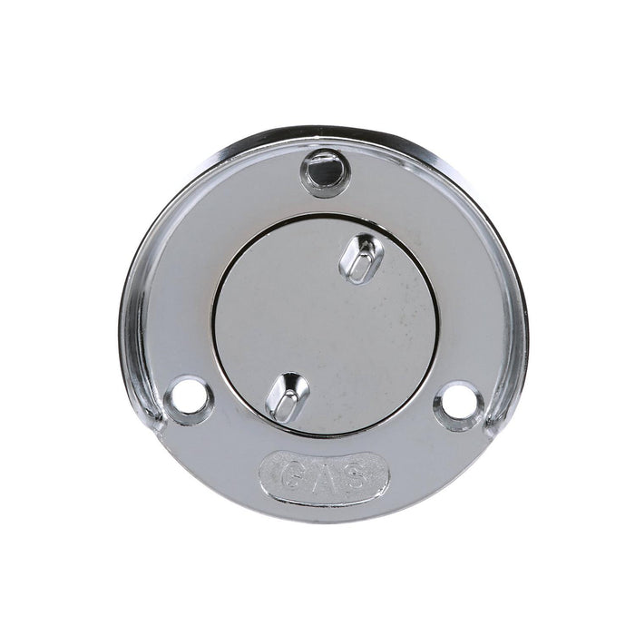 Seachoice 32041 Chrome Plated Zinc Gas Deck Fill w/ Cap (Beaded Chain Tether), for 1-1/2" Hose