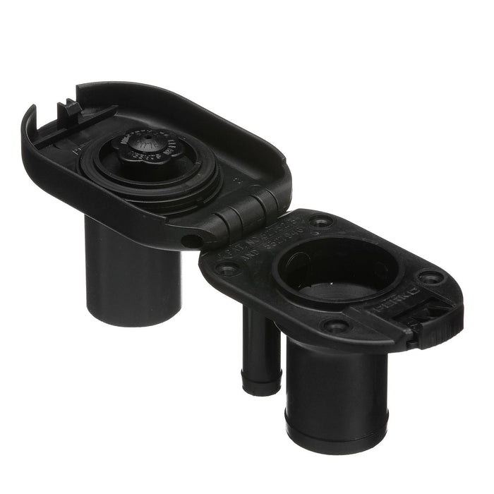 Seachoice 32061 Molded Plastic Gas Deck Fill w/ Vent & Cap (Hinge Flip Top) for, 1-1/2" Hose