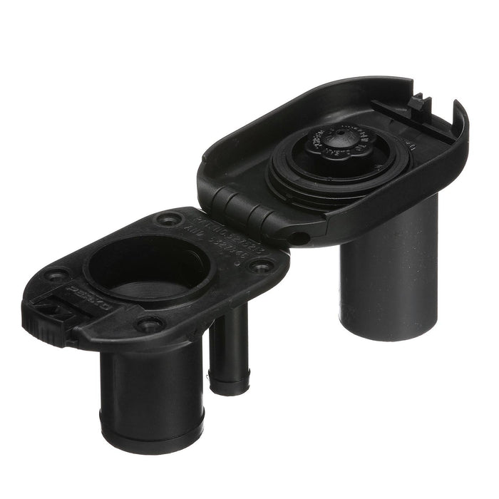 Seachoice 32061 Molded Plastic Gas Deck Fill w/ Vent & Cap (Hinge Flip Top) for, 1-1/2" Hose