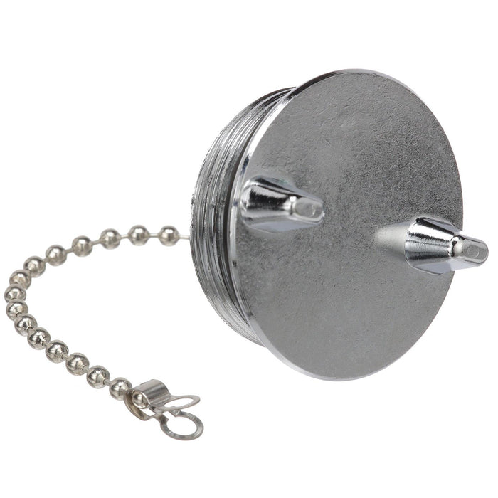 Seachoice 32521 Chrome Plated Zamak Replacement Cap For Deck Fill 32041