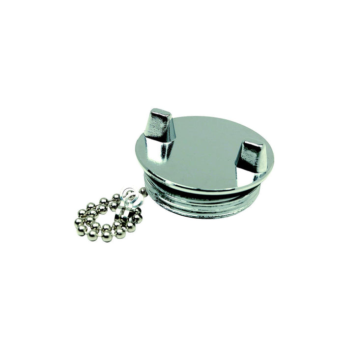 Seachoice 32521 Chrome Plated Zamak Replacement Cap For Deck Fill 32041