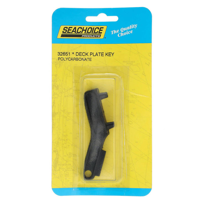 Seachoice 32651 Black Poly Carb Deck Plate Key for 1-1/4" & 1-1/2" Deck Plates