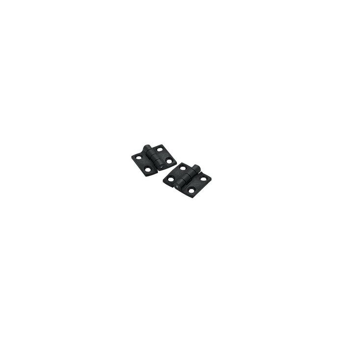 Seachoice 33891 Butt Hinge, 1-1/2" x1-3/8 Black Nylon , Pair