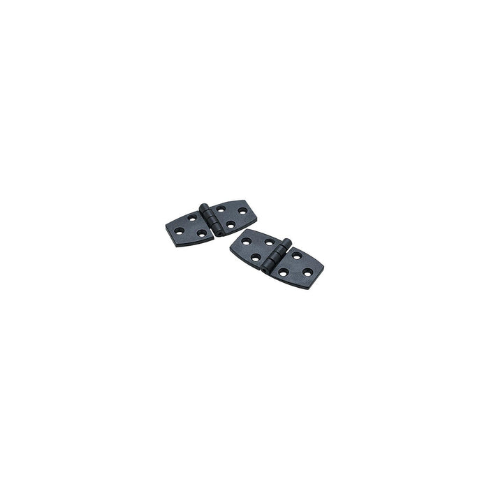 Seachoice 34141 Door Hinge, 2-3/4" x 1-3/8", Black Nylon , Pair