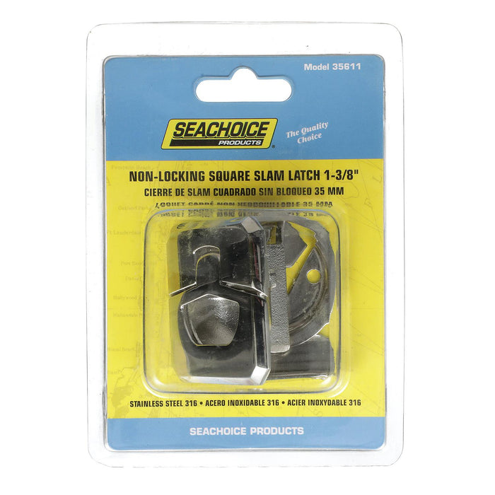 Seachoice 50-35611 Non-Locking Grand Slam Latch, Square, 1-3/8"
