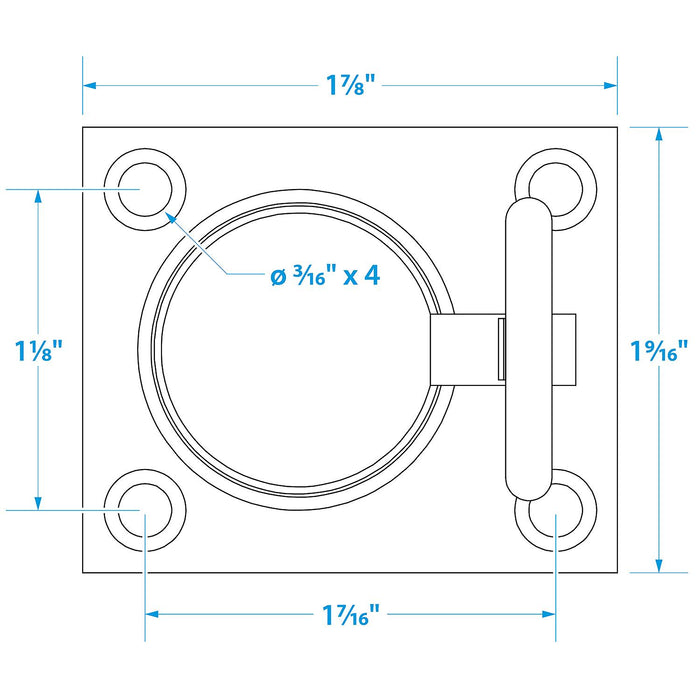 Seachoice Flush Ring Pull