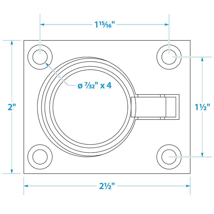 Seachoice Flush Ring Pull