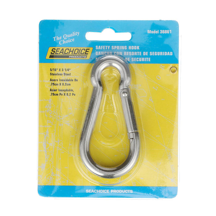 Seachoice 36861 Stainless Steel Safety Spring Hook