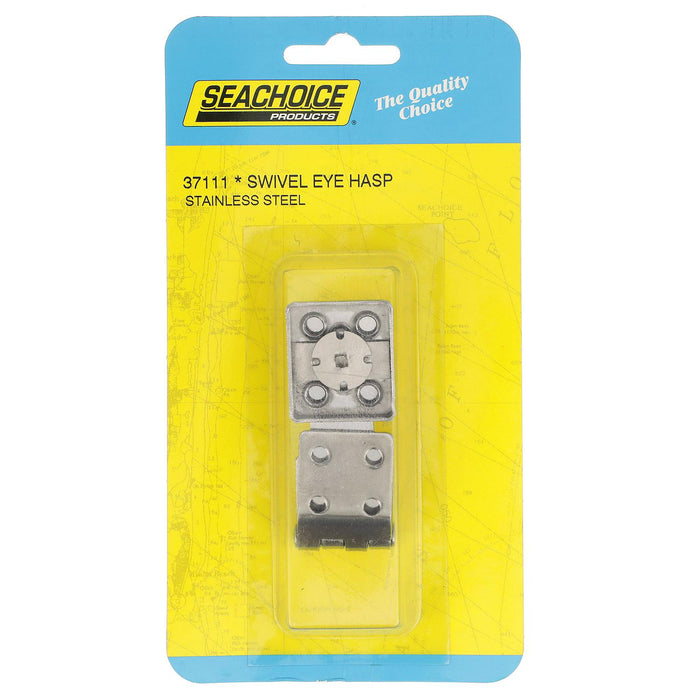 Seachoice 37111 Stainless Steel Swivel Eye Safety Hasp 1" x 2-3/4"