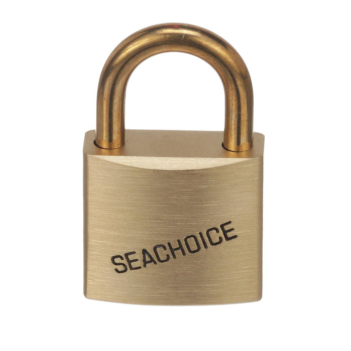 Seachoice 37231 2" Solid Brass Body Padlock Single Lock