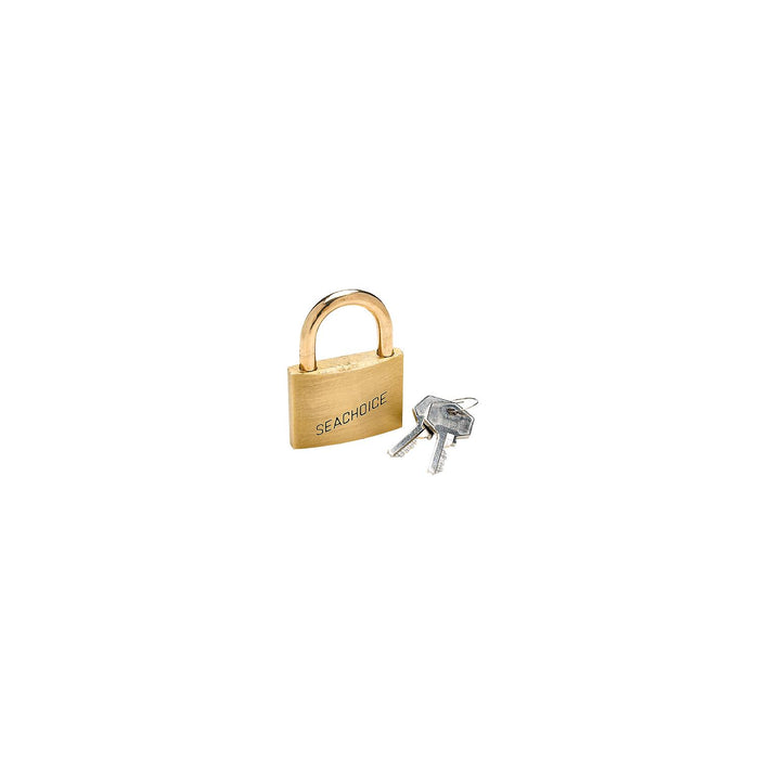Seachoice 37301 1-1/4" Keyed-Alike Solid Brass Padlocks (3 Per Card)