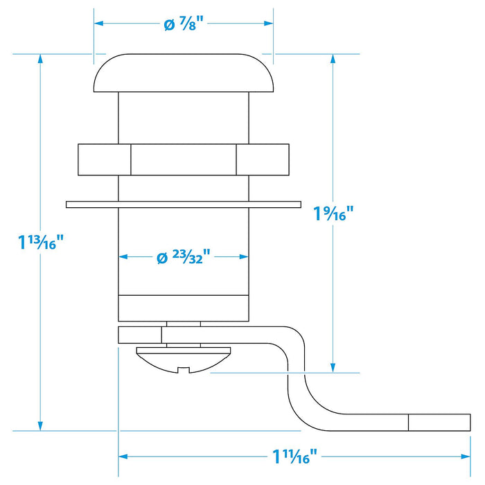 Seachoice 37241 Cam Lock (Includes 2 Keys)