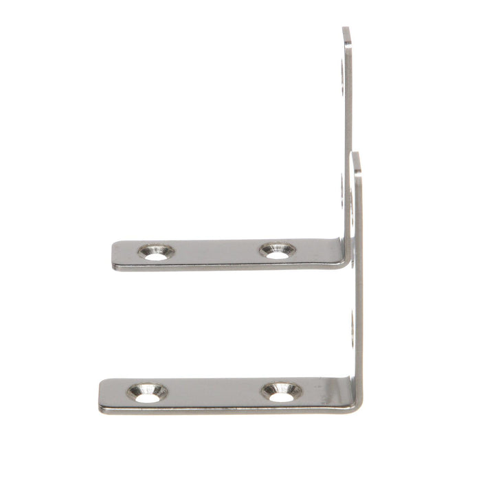 Seachoice 37551 Stainless Steel 90 Degree Angle Brackets (1 Pair Per Pack)