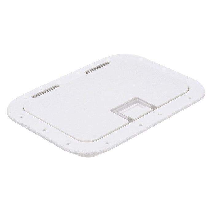 Seachoice 39141 Polypropylene 7" x 11" ID Hatch w/ Molded in 100 Degree SS Hinge