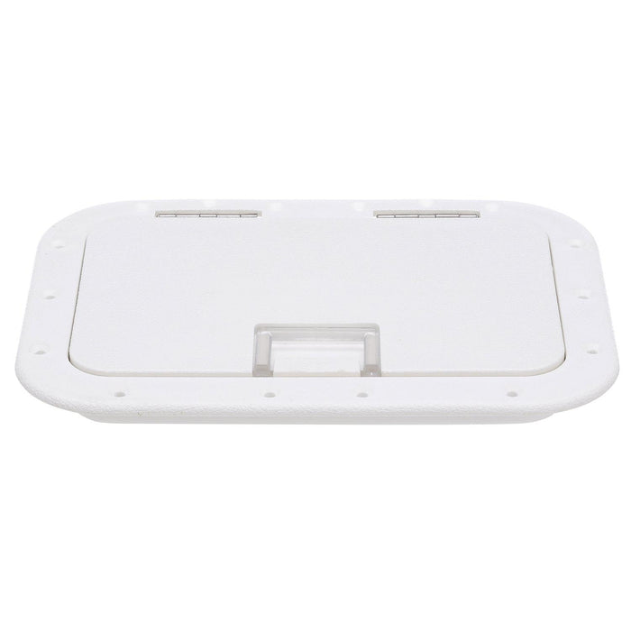 Seachoice 39141 Polypropylene 7" x 11" ID Hatch w/ Molded in 100 Degree SS Hinge