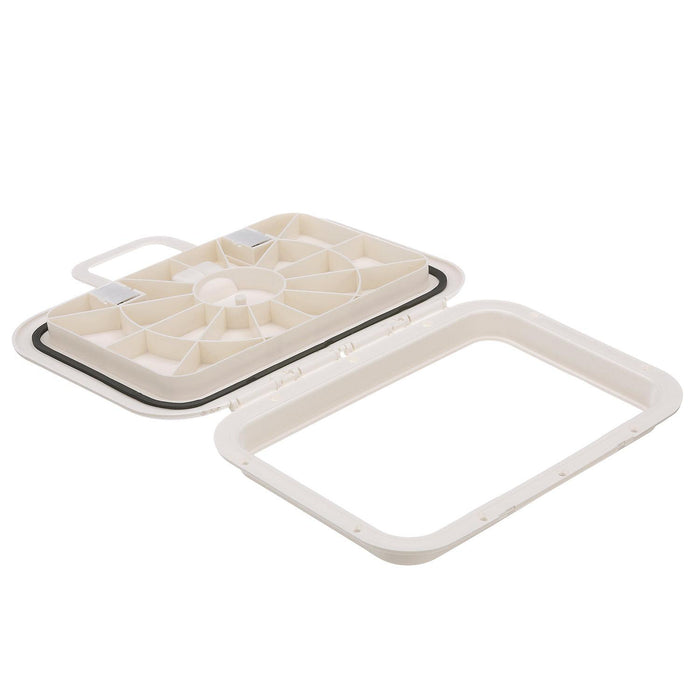 Seachoice 39201 Polypropylene Offshore Hatch 10-3/8 Inch x 20-1/2 Inch ID White