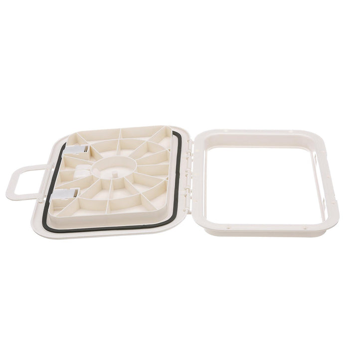 Seachoice 39201 Polypropylene Offshore Hatch 10-3/8 Inch x 20-1/2 Inch ID White