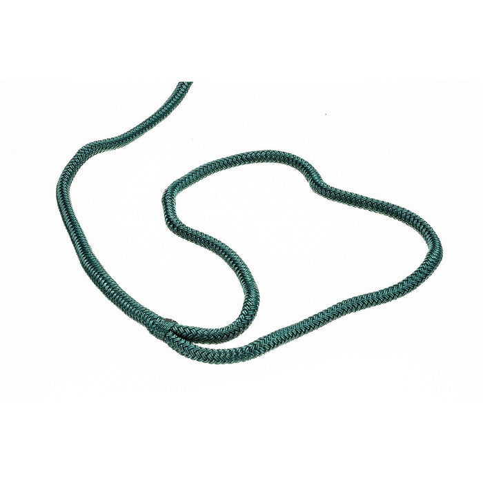 Seachoice Double-Braid Nylon Dock Line w/ Eye Splice, Pre-Shrunk, Heat Stabilized, 3/8 In. X 15 Ft., Forest Green