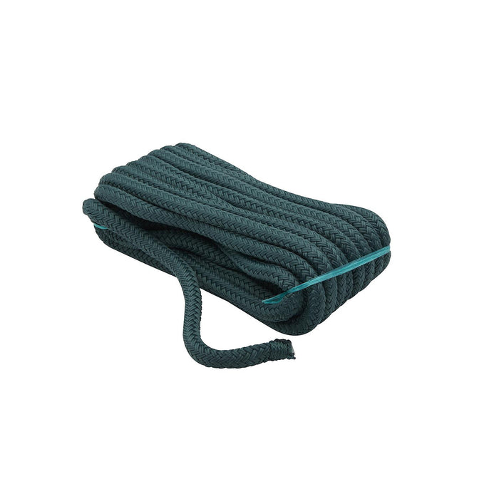Seachoice Double-Braid Nylon Dock Line w/ Eye Splice, Pre-Shrunk, Heat Stabilized, 3/8 In. X 20 Ft., Forest Green