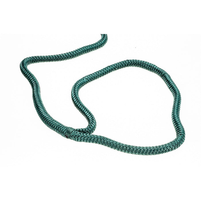Seachoice Double-Braid Nylon Dock Line w/ Eye Splice, Pre-Shrunk, Heat Stabilized, 1/2 In. X 20 Ft., Forest Green