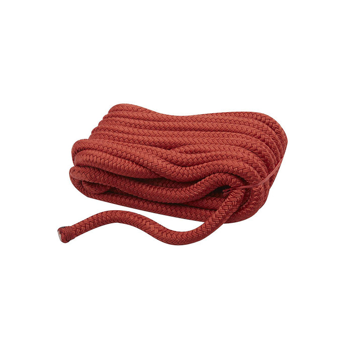 Seachoice Double-Braid Nylon Dock Line w/ Eye Splice, Pre-Shrunk, Heat Stabilized, 1/2 In. X 25 Ft., Red
