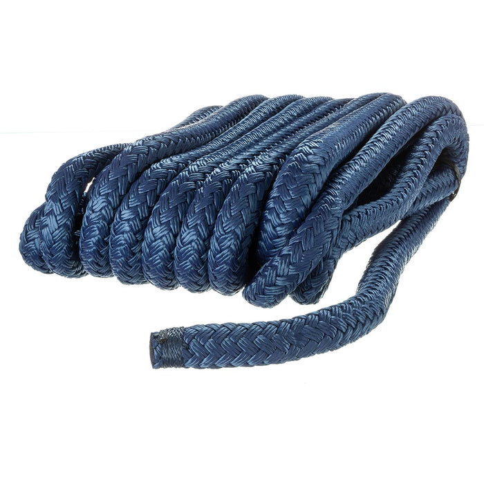 Seachoice 39821 Double-Braid Nylon Dock Line w/ Eye Splice, Pre-Shrunk, Heat Stabilized, 5/8 In. X 25 Ft., Navy Blue