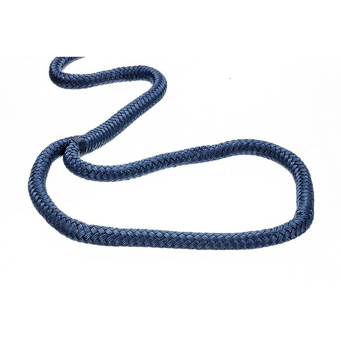 Seachoice 39821 Double-Braid Nylon Dock Line w/ Eye Splice, Pre-Shrunk, Heat Stabilized, 5/8 In. X 25 Ft., Navy Blue