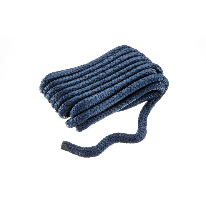 Seachoice 39821 Double-Braid Nylon Dock Line w/ Eye Splice, Pre-Shrunk, Heat Stabilized, 5/8 In. X 25 Ft., Navy Blue