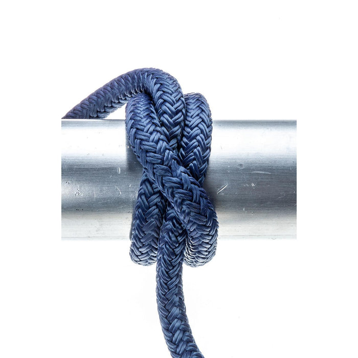 Seachoice Double-Braid Nylon Dock Line w/ Eye Splice, Pre-Shrunk, Heat Stabilized, 3/8 In. X 15 Ft., Navy