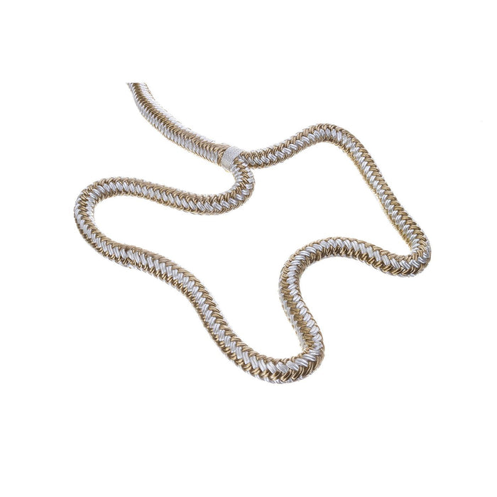 Seachoice Double-Braid Nylon Dock Line w/ Eye Splice, Pre-Shrunk, Heat Stabilized, 1/2 In. X 25 Ft., Gold White