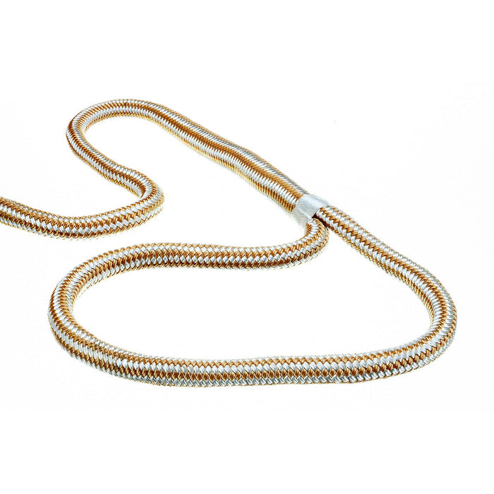 Seachoice Double-Braid Nylon Dock Line w/ Eye Splice, Pre-Shrunk, Heat Stabilized, 5/8 In. X 20 Ft., Gold White