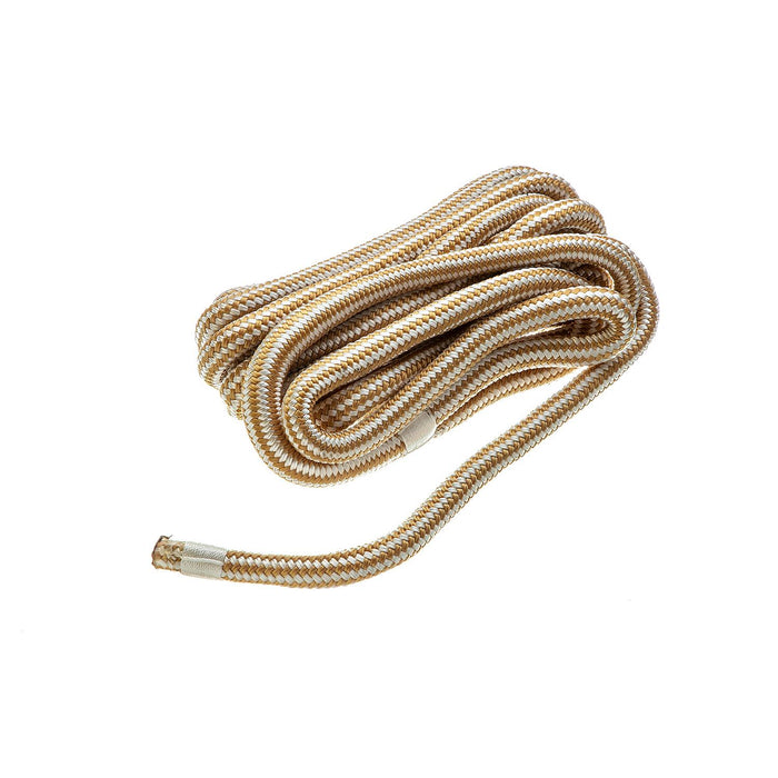 Seachoice Double-Braid Nylon Dock Line w/ Eye Splice, Pre-Shrunk, Heat Stabilized, 5/8 In. X 20 Ft., Gold White