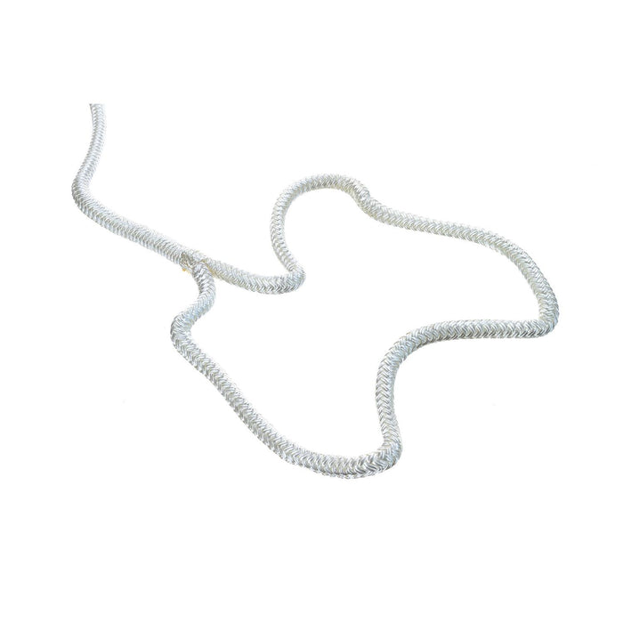 Seachoice Double-Braid Nylon Dock Line w/ Eye Splice, Pre-Shrunk, Heat Stabilized, 3/8 In. X 15 Ft., White