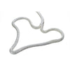 Seachoice Double-Braid Nylon Dock Line w/ Eye Splice, Pre-Shrunk, Heat Stabilized, 1/2 In. X 15 Ft., White