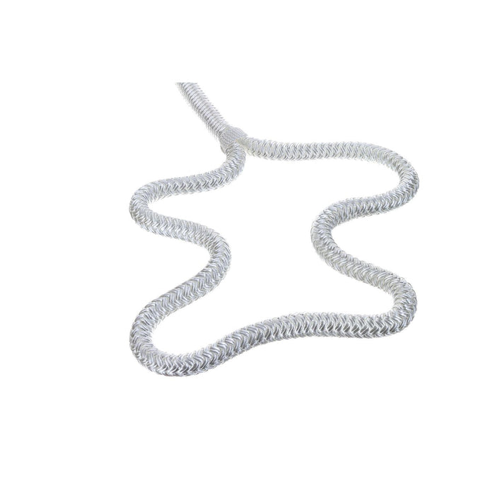 Seachoice Double-Braid Nylon Dock Line w/ Eye Splice, Pre-Shrunk, Heat Stabilized, 1/2 In. X 20 Ft., White