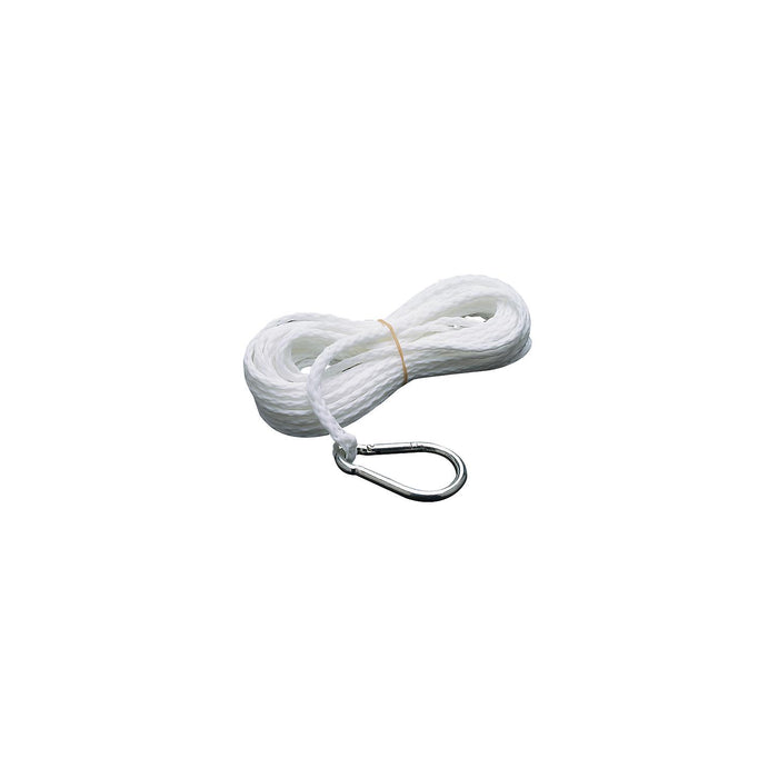 Seachoice 40211 Hollow-Braid Polypropylene Anchor Line, White, 3/8" x 75'