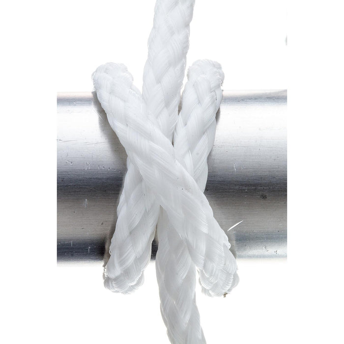 Seachoice 40211 Hollow-Braid Polypropylene Anchor Line, White, 3/8" x 75'