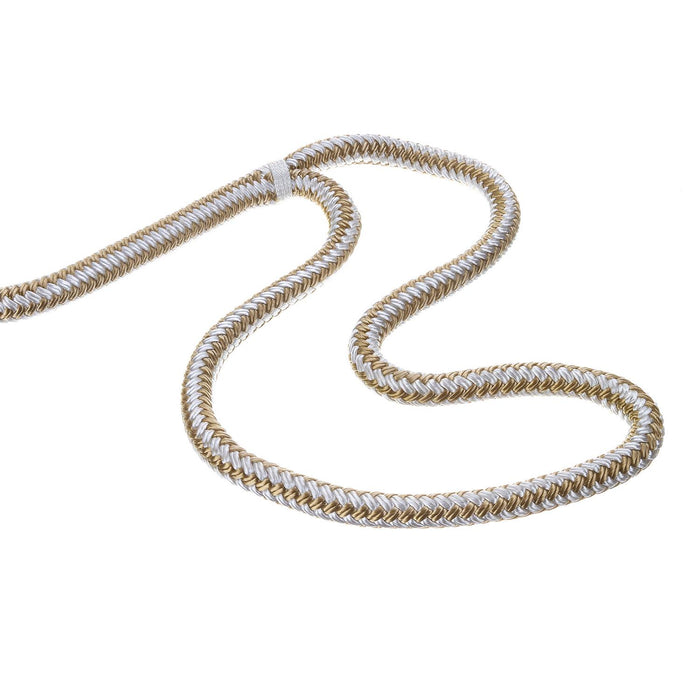 Seachoice Double-Braid Nylon Dock Line w/ Eye Splice, Pre-Shrunk, Heat Stabilized, 1/2 In. X 20 Ft., Gold White