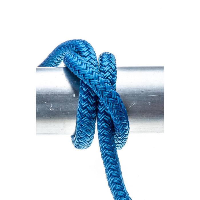 Seachoice Double-Braid Nylon Dock Line w/ Eye Splice, Pre-Shrunk, Heat Stabilized, 3/8 In. X 20 Ft., Blue