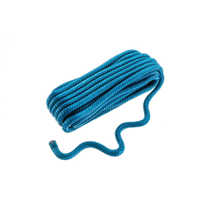 Seachoice Double-Braid Nylon Dock Line w/ Eye Splice, Pre-Shrunk, Heat Stabilized, 3/8 In. X 25 Ft., Blue