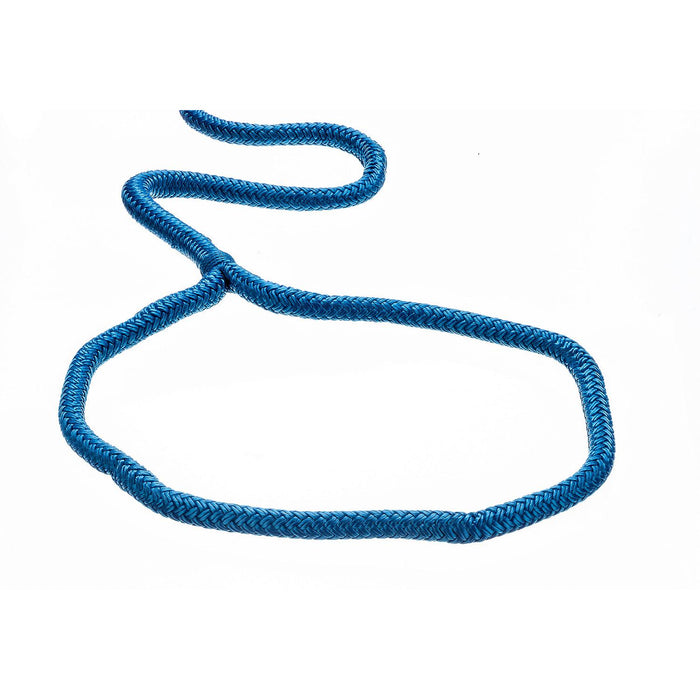 Seachoice Double-Braid Nylon Dock Line w/ Eye Splice, Pre-Shrunk, Heat Stabilized, 1/2 In. X 25 Ft., Blue