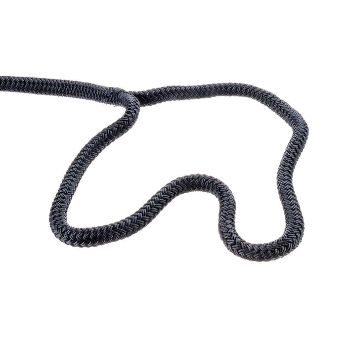 Seachoice Double-Braid Nylon Dock Line w/ Eye Splice, Pre-Shrunk, Heat Stabilized, 1/2 In. X 20 Ft., Black