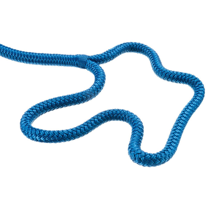 Seachoice Double-Braid Nylon Dock Line w/ Eye Splice, Pre-Shrunk, Heat Stabilized, 1/2 In. X 20 Ft., Blue