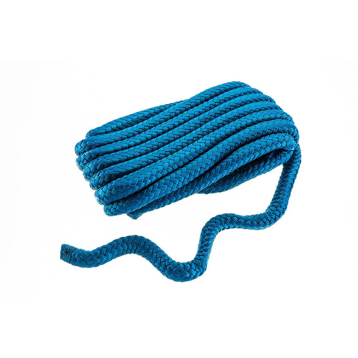 Seachoice Double-Braid Nylon Dock Line w/ Eye Splice, Pre-Shrunk, Heat Stabilized, 5/8 In. X 20 Ft., Blue