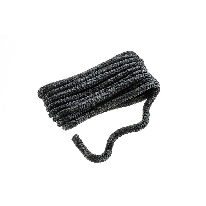 Seachoice 40501 Double-Braid Nylon Dock Line w/ Eye Splice, Pre-Shrunk, Heat Stabilized, 3/8 In. X 10 Ft., Black