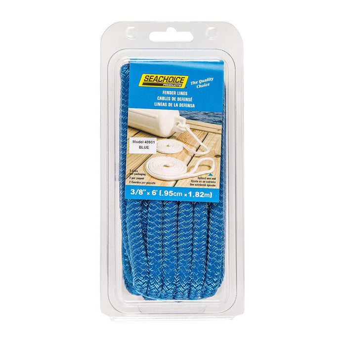 Seachoice Double Braided Nylon Fender Line (2 Per Pack)