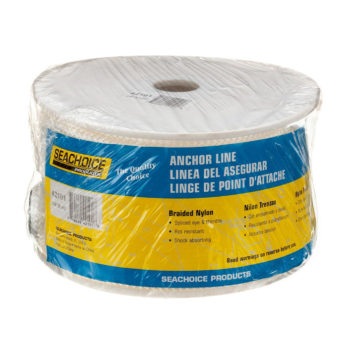 Seachoice Double Braid Nylon Boat Anchor Rope Line