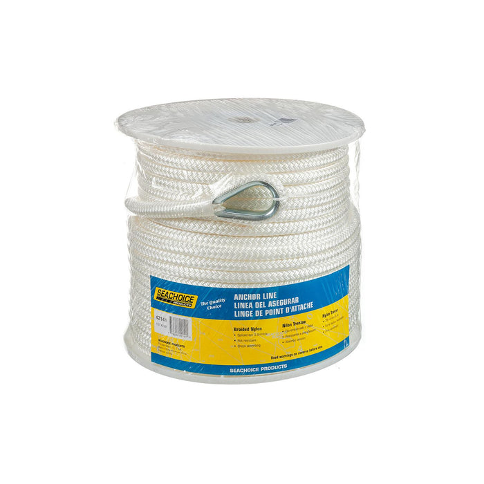 Seachoice Double Braid Nylon Boat Anchor Rope Line