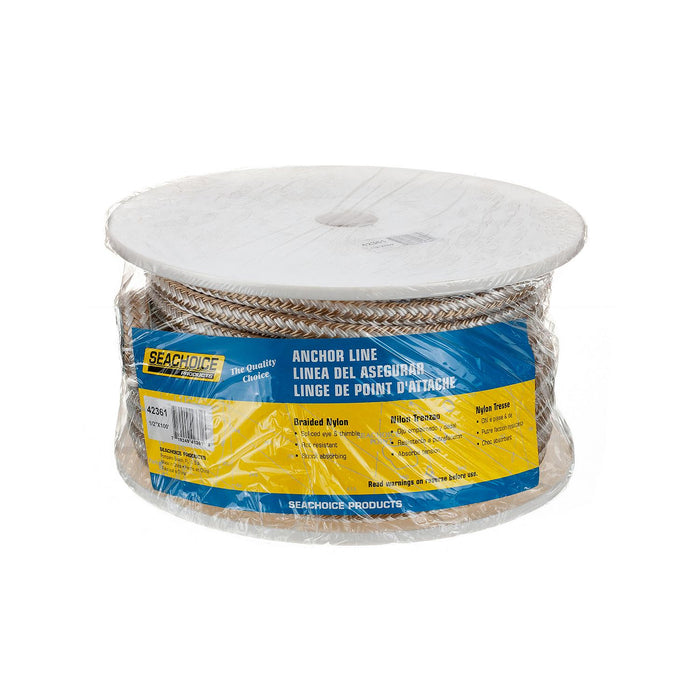Seachoice Double Braid Nylon Boat Anchor Rope Line